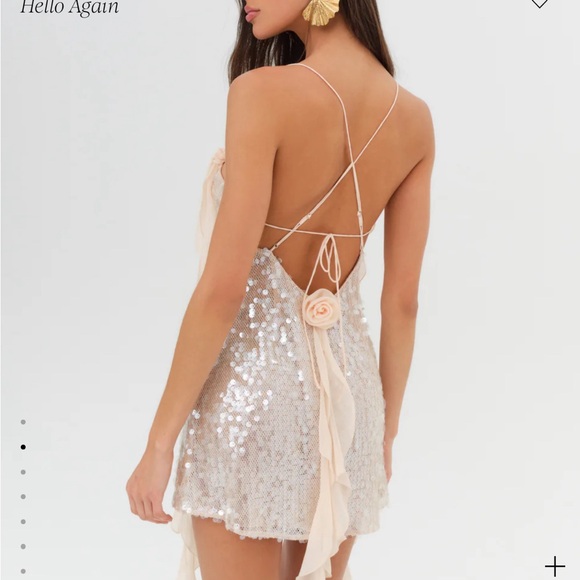 NWT For Love and Lemons Sydney Sequin Mini Dress - Picture 3 of 4